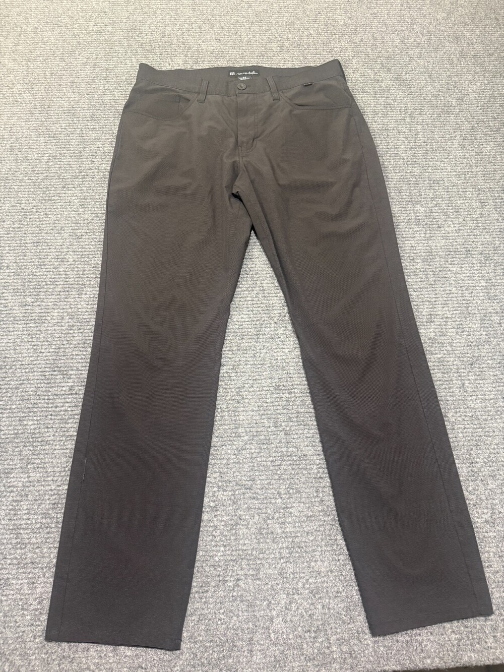 Travis Mathew Pants Mens 34 Brown Performance Golf Stretch Chino 5 Pocket 34x32
